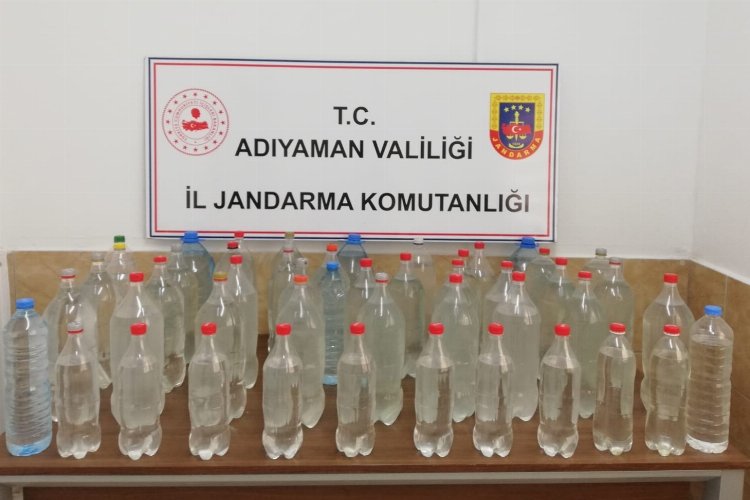 Adıyaman'da 109 litre sahte alkole el konuldu