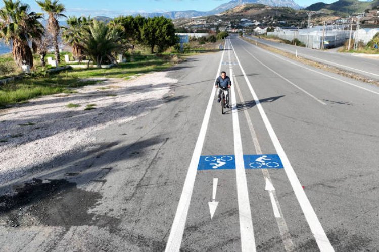 Alanya- Gazipaşa arasına yeni bisiklet yolu