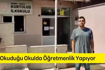 Anaokulu okuduğu okula müdür yardımcısı olarak geldi