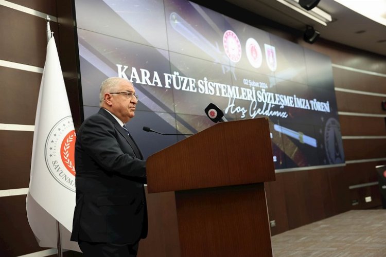 Bakan Güler "Kara Füze Sistemleri İmza Töreni"nde konuştu