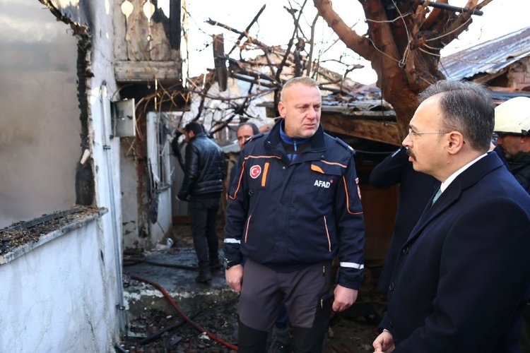 Bilecik Valisi Kızılkaya'dan yangın bölgesine inceleme