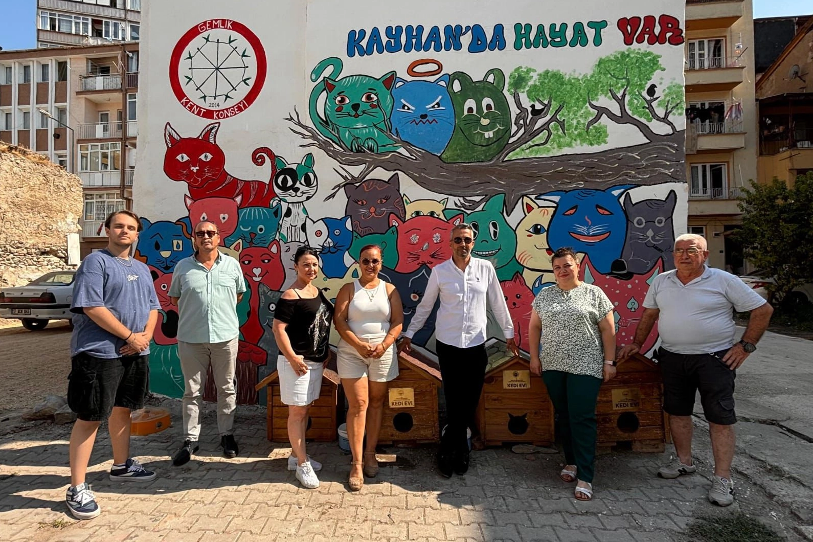 Bursa'da Gemlik sokakları sanat ile buluşuyor