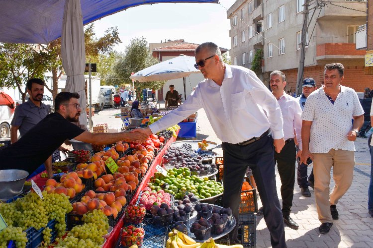 Bursa'da Karacabeyliler yeni semt pazarından memnun