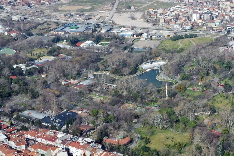 Bursa'da Reşat Oyal Kültür Parkı'nda gençleştirme hazırlığı