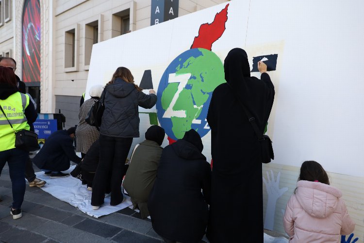 Bursa'dan 'Gazze'ye sahip çıkın' farkındalığı