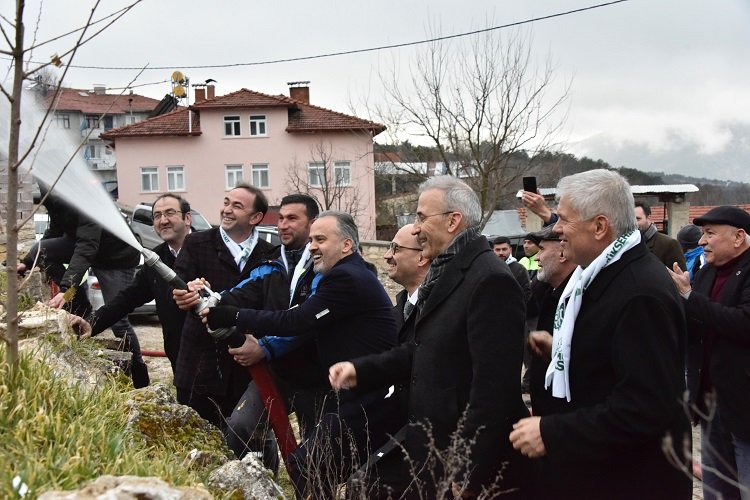 Bursa Keles’te tankerle su taşıma sona erdi