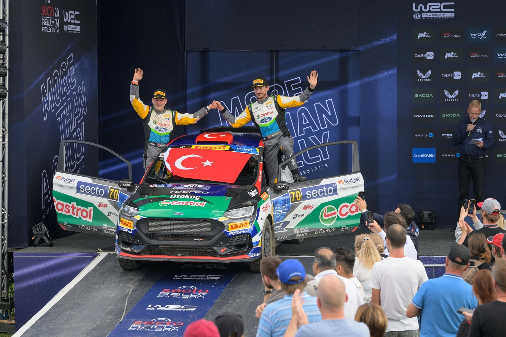 Castrol Ford Team Türkiye, Türk bayrağını Finlandiya'da dalgalandırdı