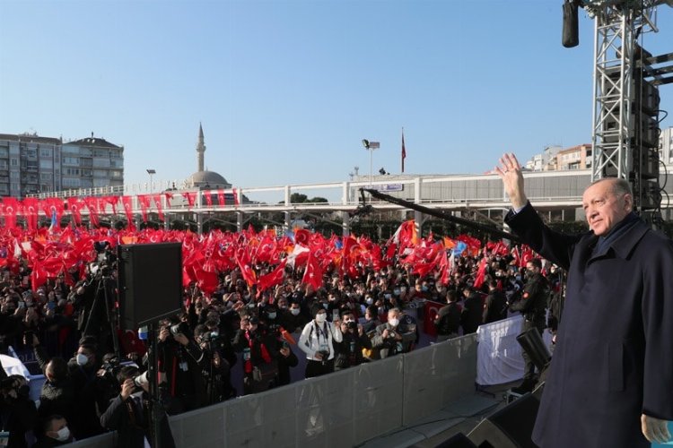 Cumhurbaşkanı Erdoğan, Aydın'da coşkuyla karşılandı 