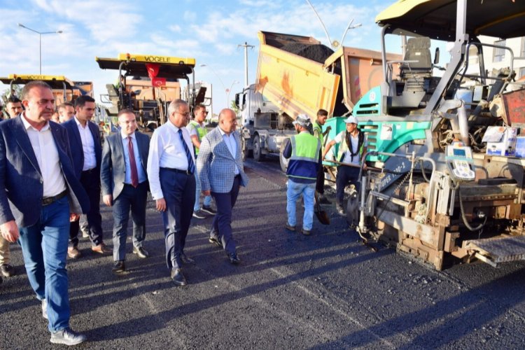 Diyarbakır'da yol yapım çalışmalarına Vali'den denetim