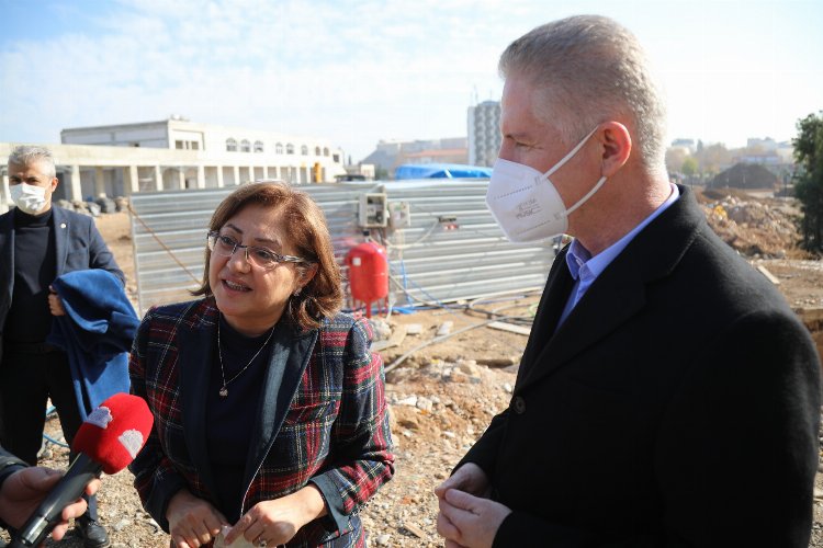 Gaziantep'te Millet Bahçesi çalışmaları incelendi 