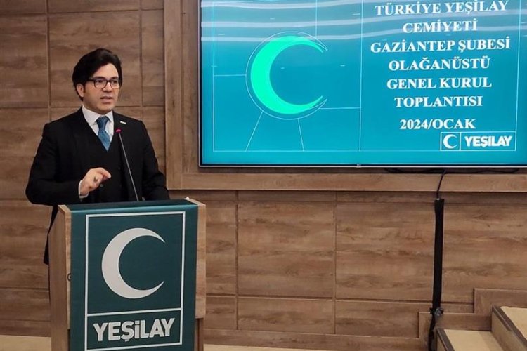 Gaziantep'te Yeşilay Prof. Dr. Haluk Şen'e emanet