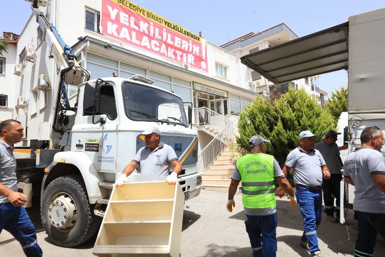 Güzelbahçe'de terk edilmiş Otizm okulu boşaltıldı