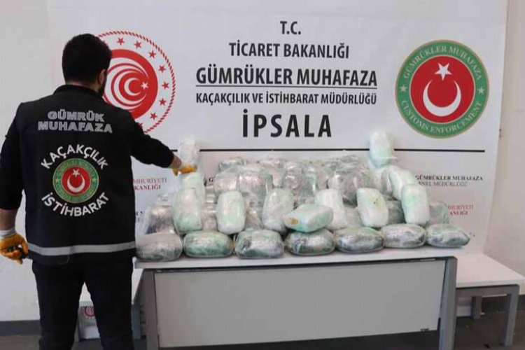 İpsala'da 79 kilogram skunk ele geçirildi