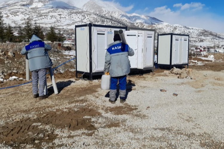 KASKİ'den Kahramanmaraş konteynır kent mesaisi