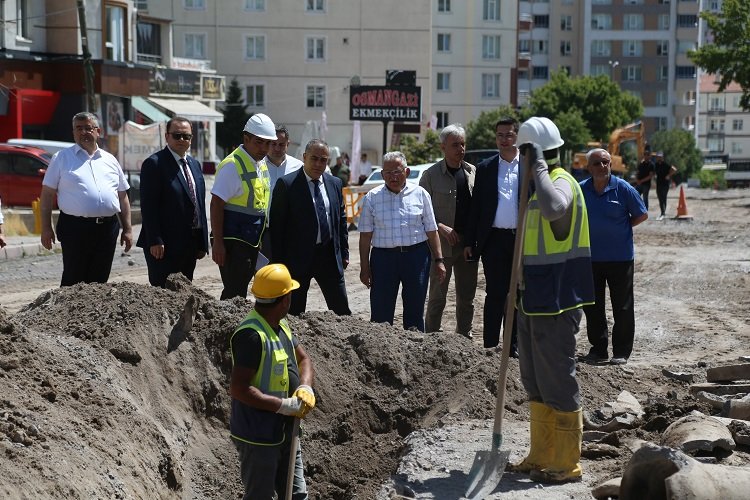 KASKİ'den Melikgazi'de altyapı çalışması