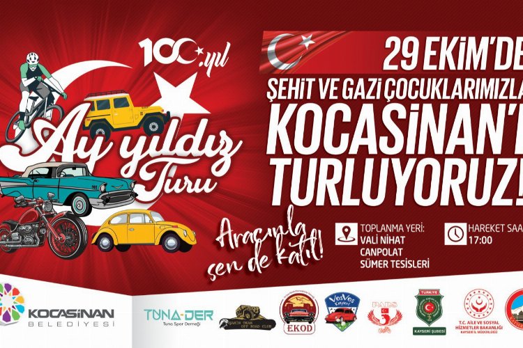 Kayseri Kocasinan'dan Ay Yıldız Turu