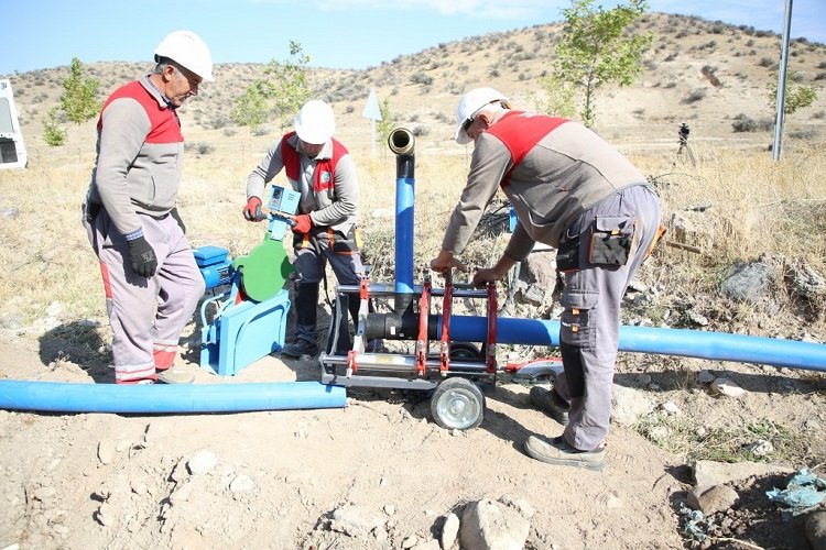 Kayseri Melikgazi'de tarımsal sulamayla yüksek su verimi