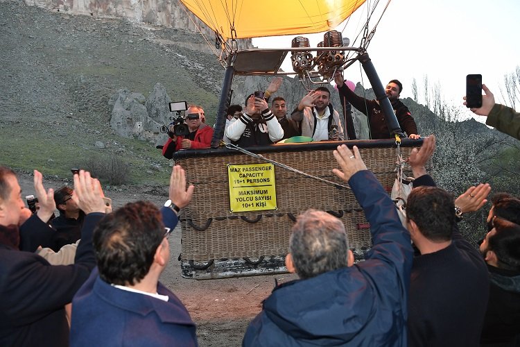 Kayseri protokolü turizm cenneti Soğanlı Vadisi'nde