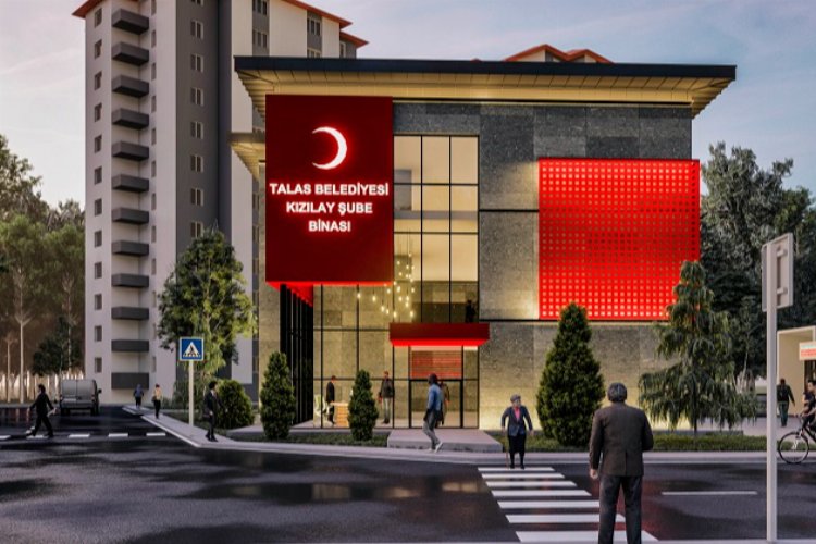 Kayseri Talas'ta Kızılay'a yeni bina