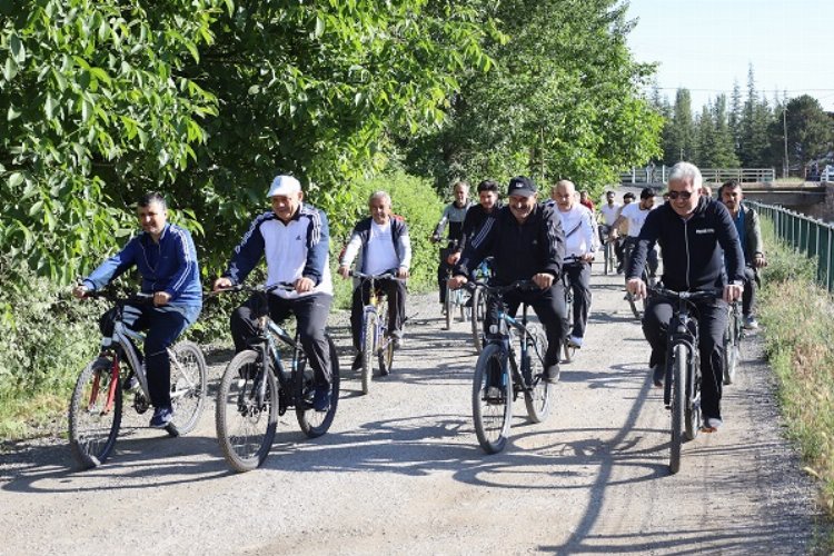 Kayseri Yahyalı'da bisiklet turu