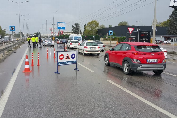 Kocaeli'de D-100 Ankara istikameti güney yan yola aktarıldı