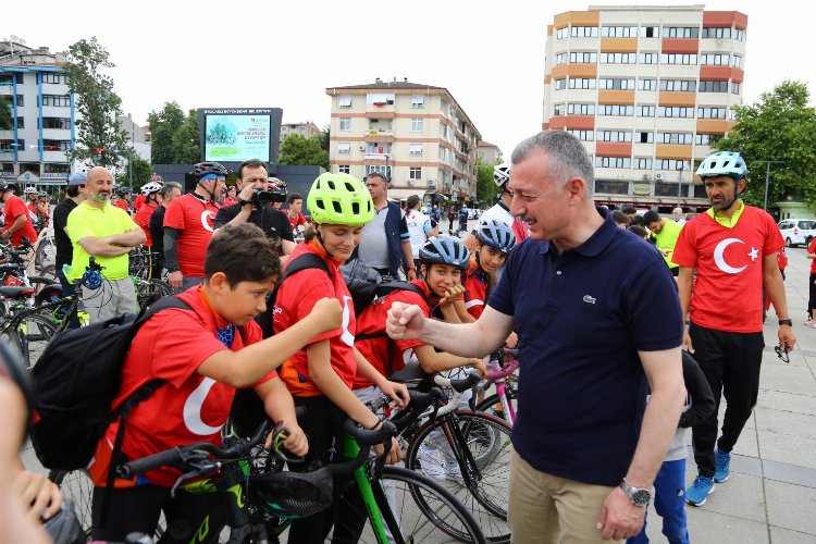 Kocaeli’de pedallar ‘Barış’ için çevrildi