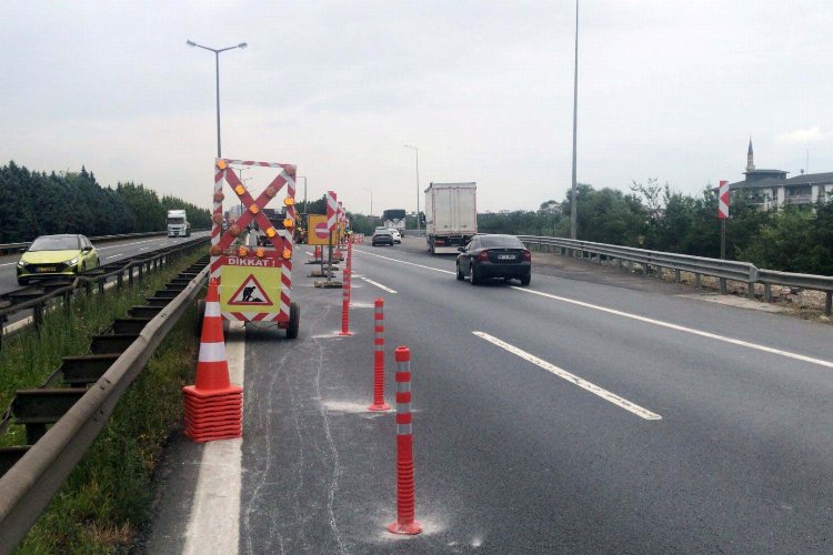 Kocaeli'de stadyum yolu için TEM’de çalışmalar başladı