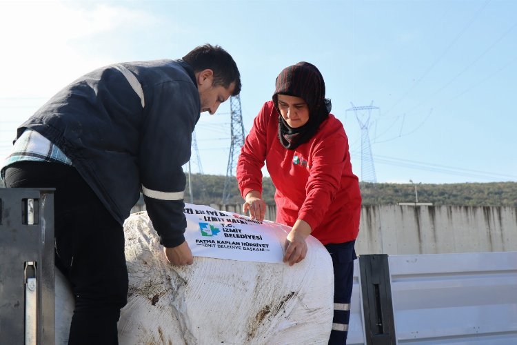 Kocaeli İzmit'ten depremzede çiftçiye destek