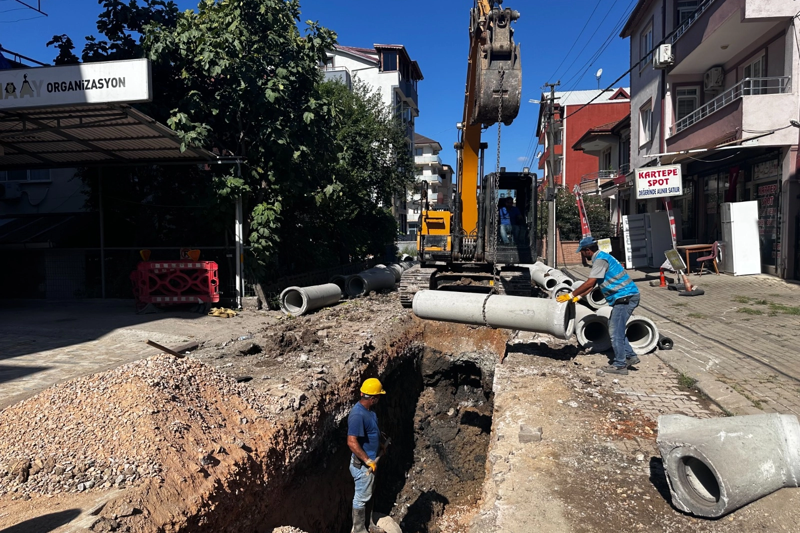 Kocaeli Kartepe'de İSU'dan altyapıya devam