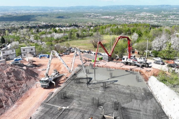 Kocaeli'nde teleferik otoparkı için ilk temel betonu atıldı