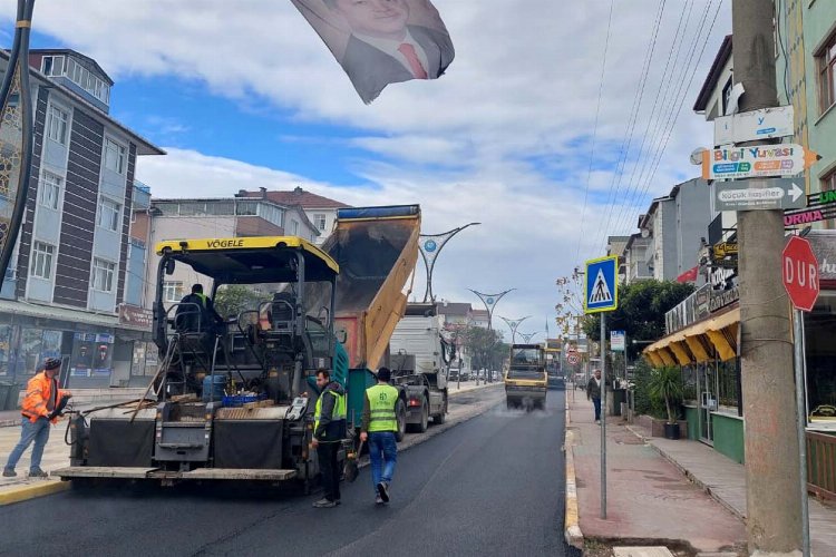 Körfez Hamit Kaplan Caddesi asfaltlandı