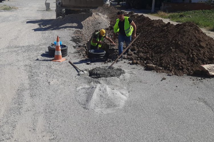 Manisa Akhisar'da ek yağmur suyu hattı tamamlandı