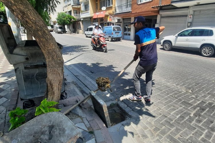 Manisa Akhisar'da MASKİ'den ızgara temizliği