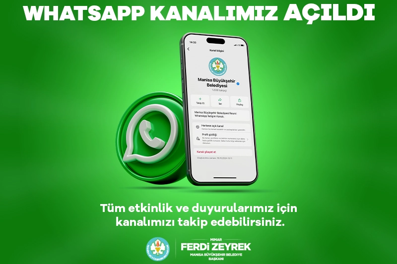 Manisa Büyükşehir'den WhatsApp hamlesi!