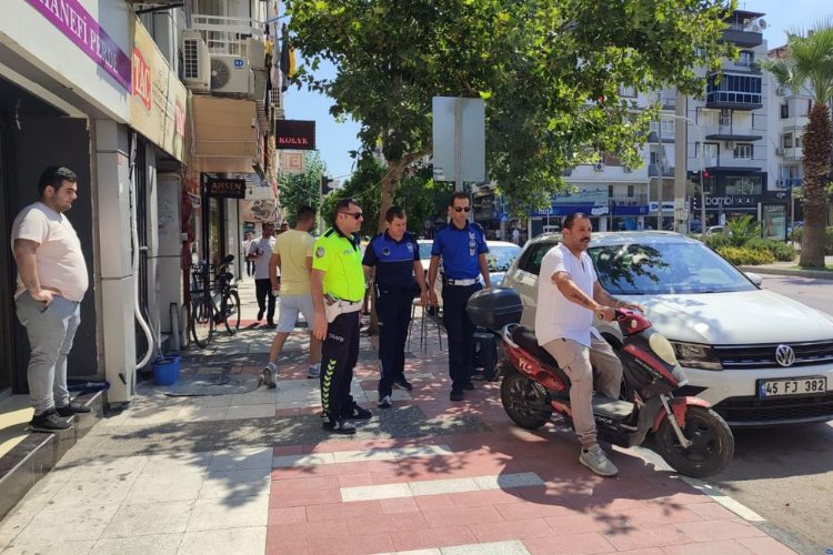 Manisa'da 'kaldırımlar yayanın hakkı' denetimi