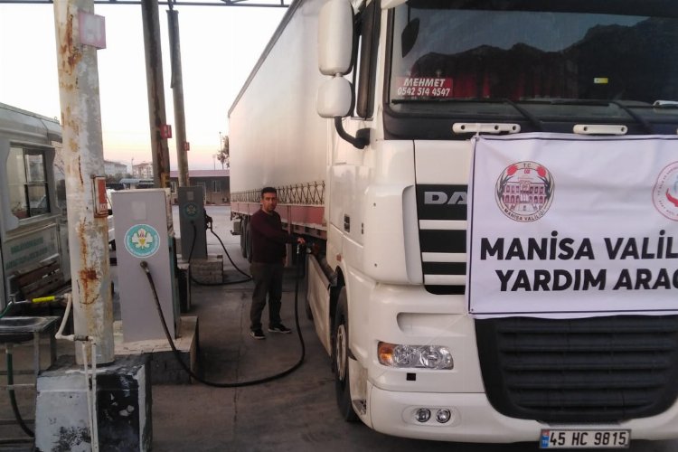 Manisa'dan afet bölgesine yaklaşık 30 bin litre yakıt desteği