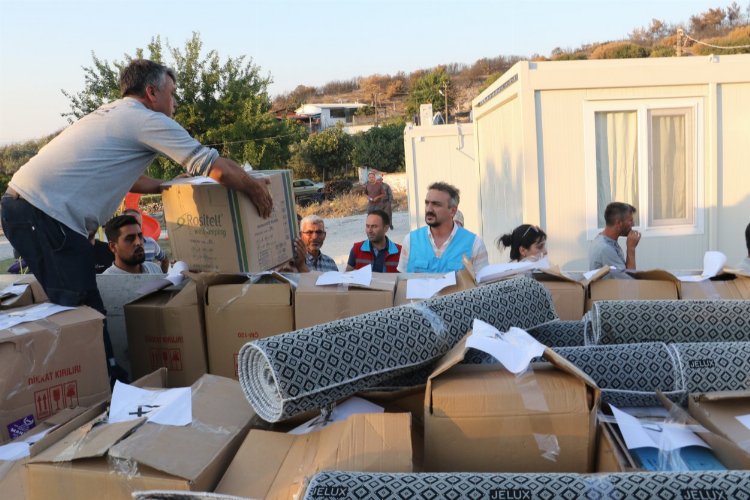 Manisa Saruhanlı'da yangının yaraları sarılıyor