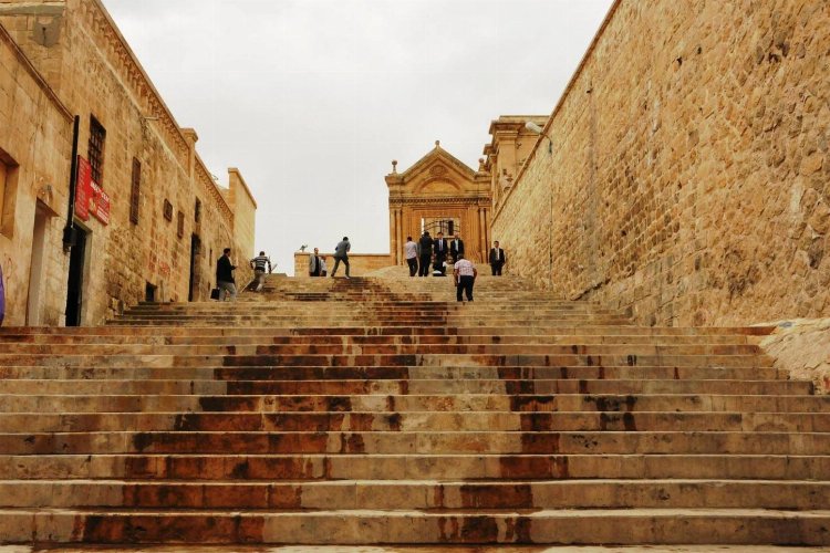 Mardin merdivenleri sanata dönüştü