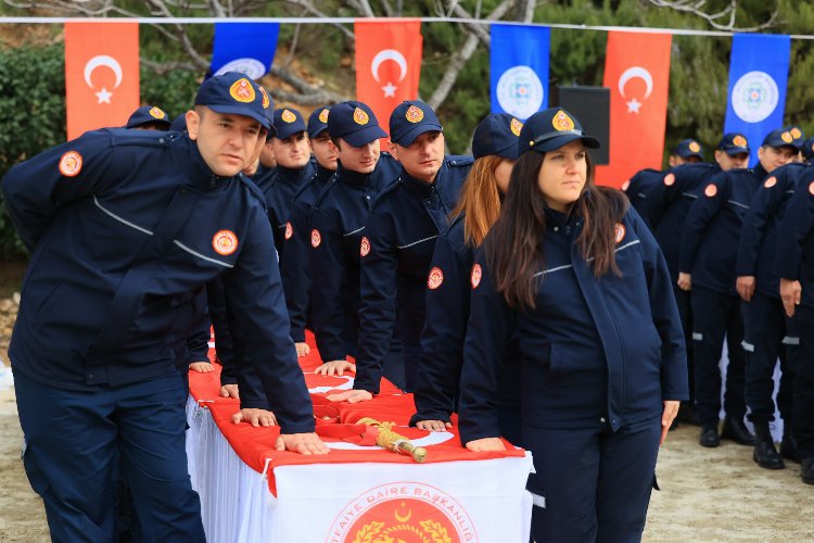 Muğla Büyükşehir'de itfaiye erleri yemin etti