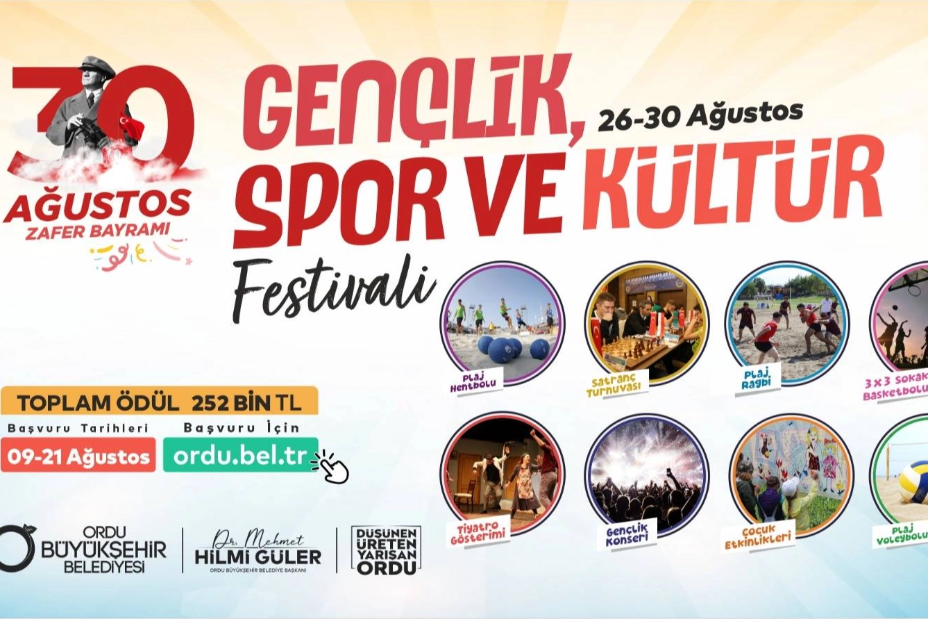 Ordu'da spor ve kültür festivali birarada