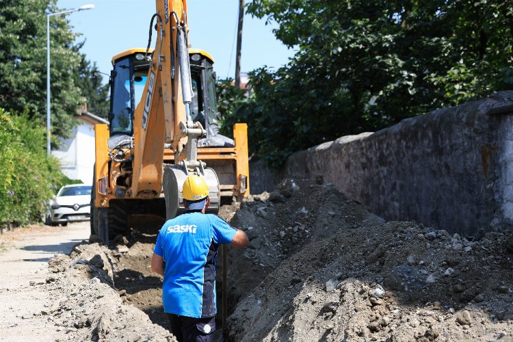 Sakarya Sapanca'da altyapı çalışmaları sürüyor