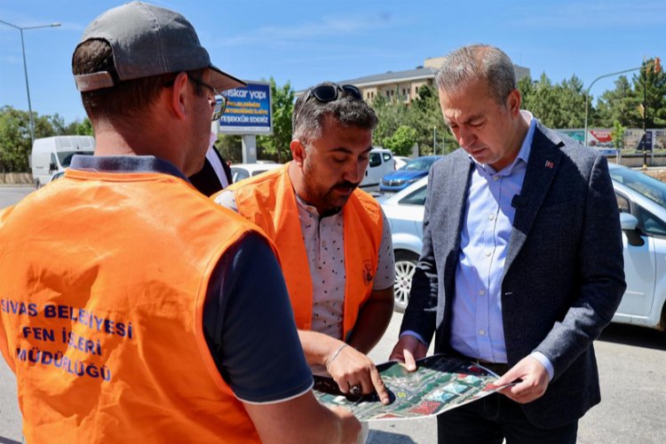 Sivas'ta Evciler Kavşağı'na yakın mercek