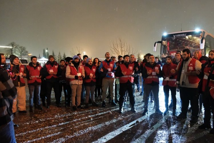 Türk Kızılay Bursa gönüllüleri dualarla uğurlandı