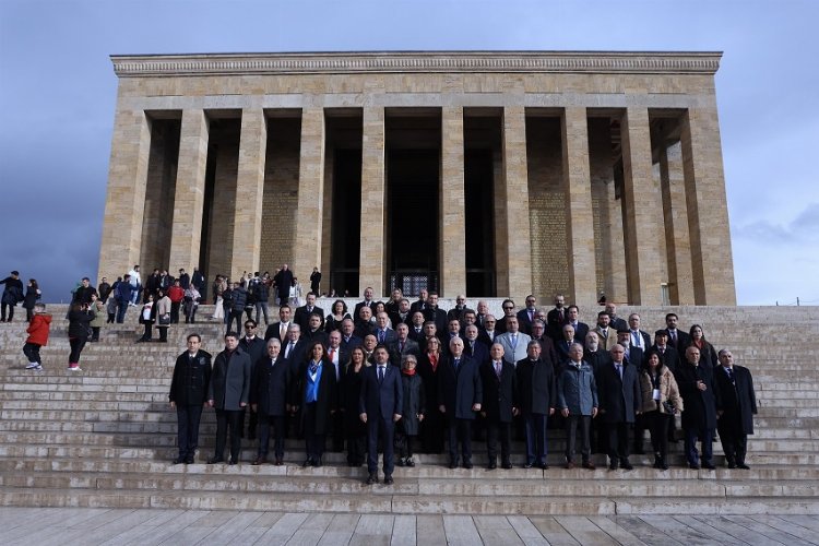 TÜRKONFED 100. Yıl Zirvesi için Anıtkabir'de